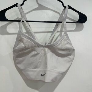 Nike White Strappy Sports Bra